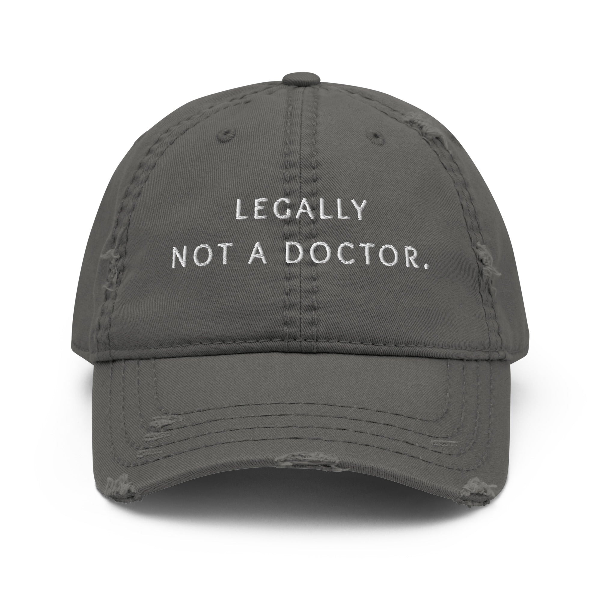 legally not a doctor. Premium Cap - not medik.