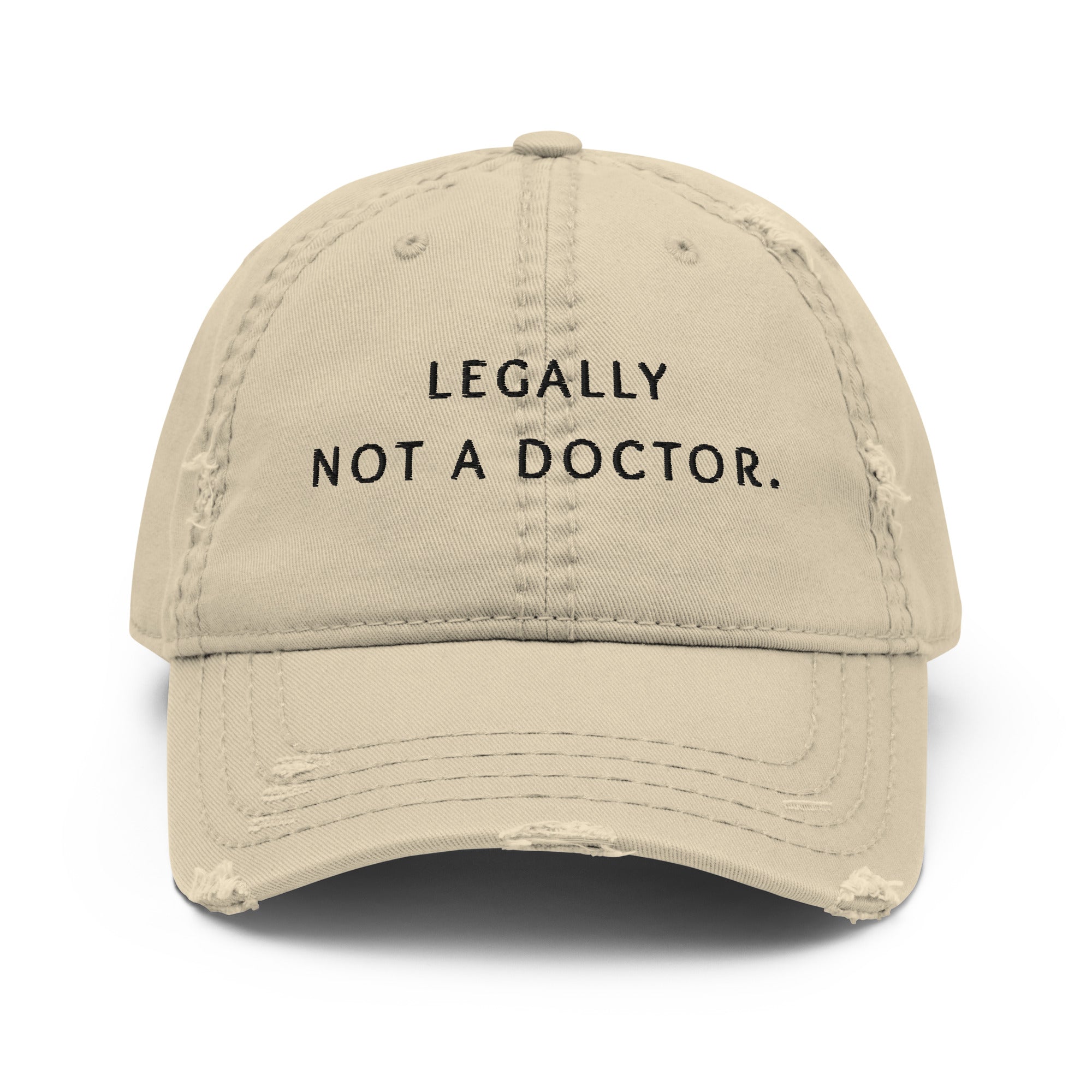 legally not a doctor. Premium Cap - not medik.