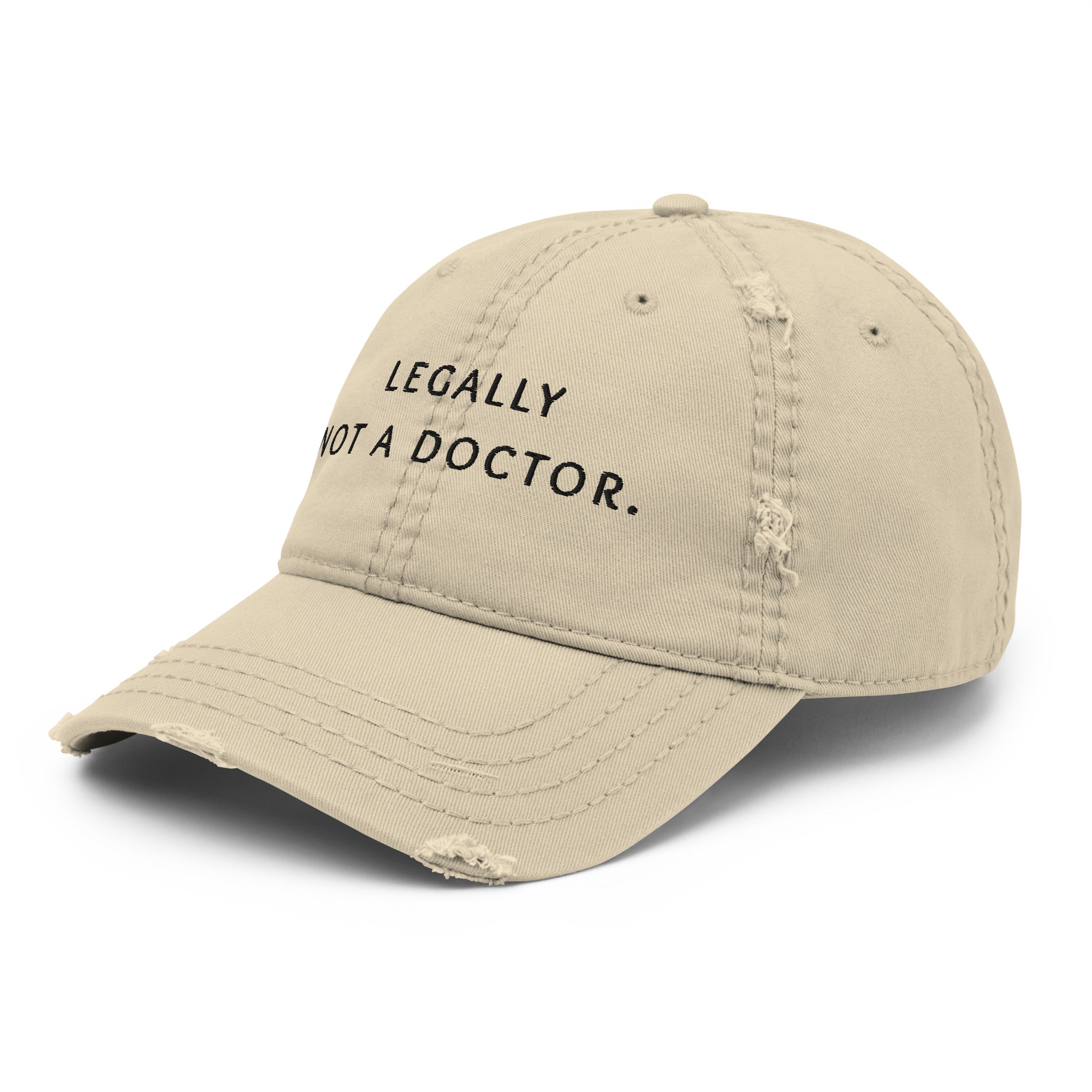 legally not a doctor. Premium Cap - not medik.