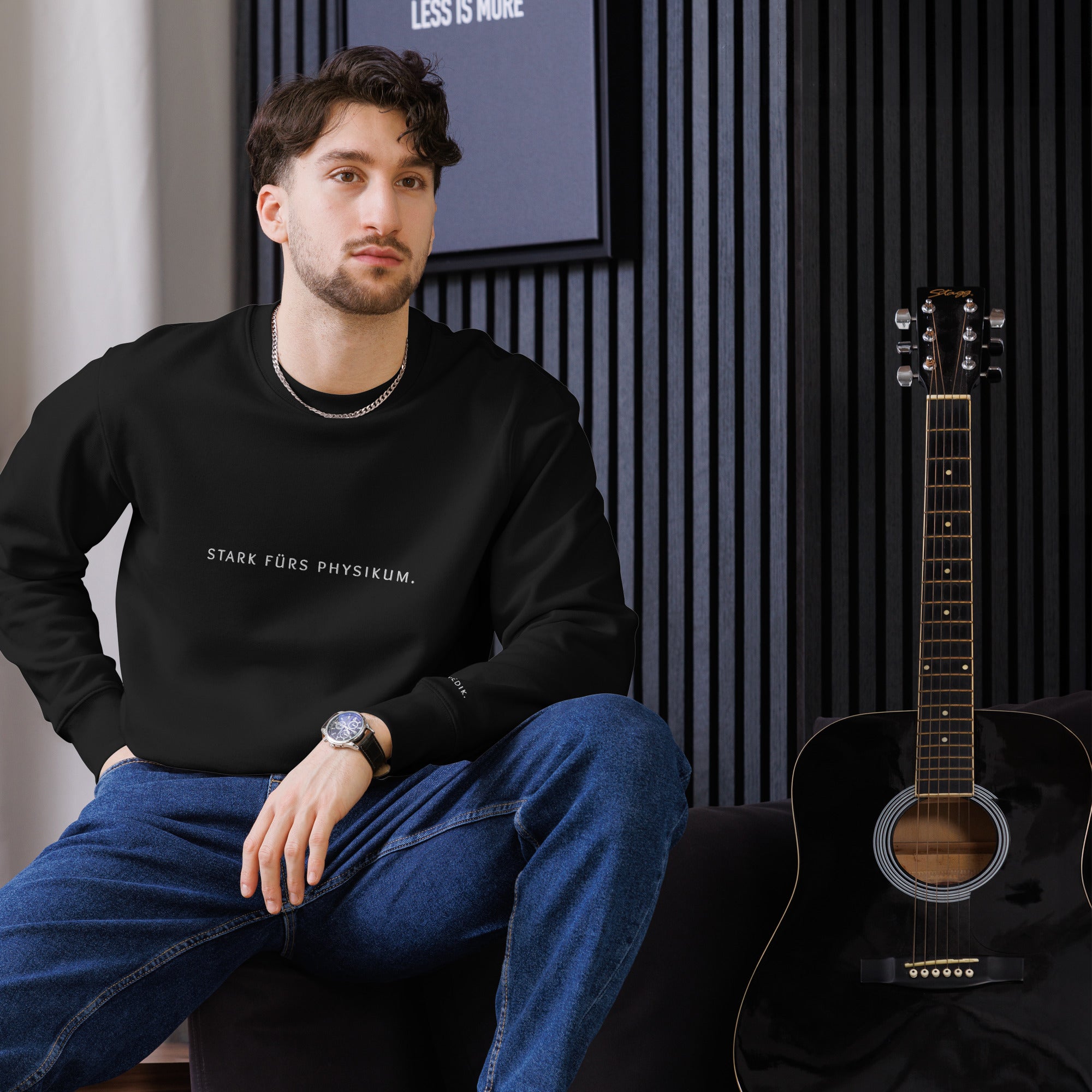 stark fürs physikum. Premium Sweatshirt - not medik.