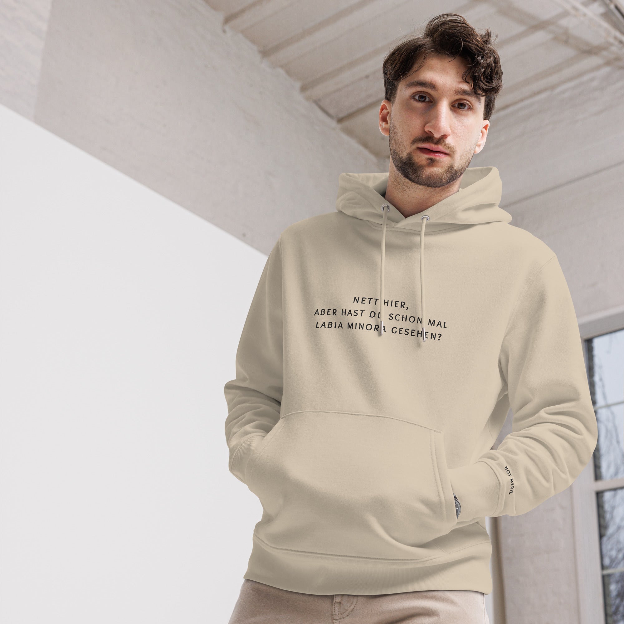 nett hier, aber hast du schon mal labia minora gesehen? Premium Hoodie - not medik.